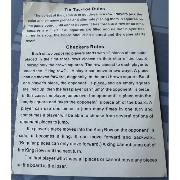 Hershey's 100th Anniversary Hugs & Kisses Checkers & Tic-Tac-Toe Game Set (READ) - Picture 14 of 15